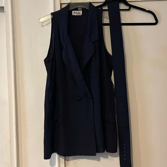 Ladies L Rayon vest w/ matching belt - Picture 1 of 2